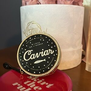 KATE SPADE Novelty Caviar Tin Coin Purse
